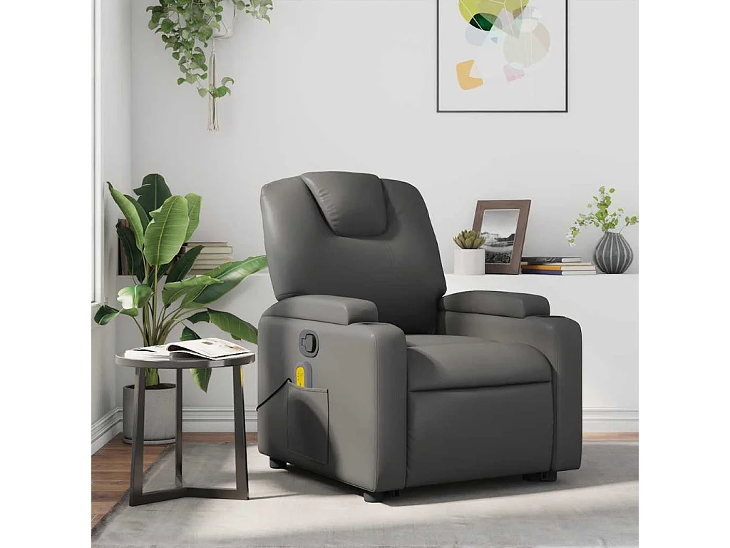 Relaxsessel | Massagesessel Grau Kunstleder SHL4105