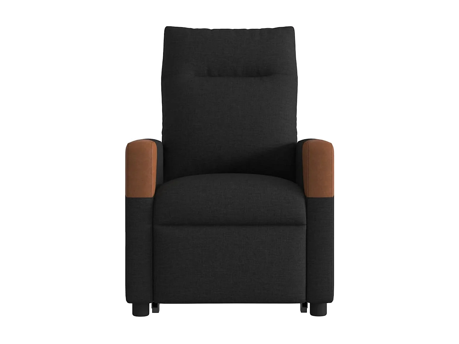 Sillón de relax | Sillón reclinable de masaje elevable tela negro SHL3520