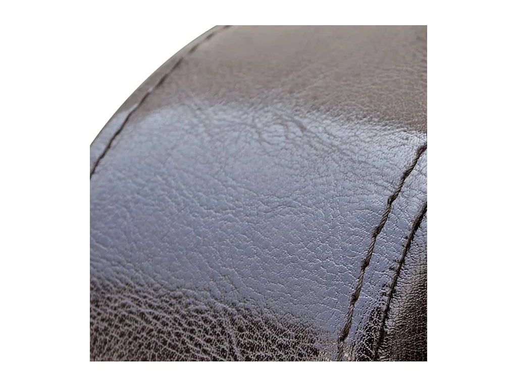 Sillón | Silla de cuero sintético marrón SHL2287