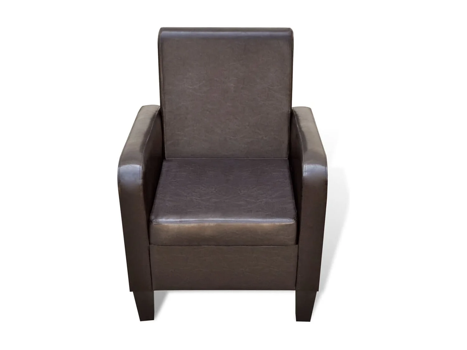 Relaxsessel | Lounge Sessel für Wohnzimmer Braun Kunstleder SHL33131