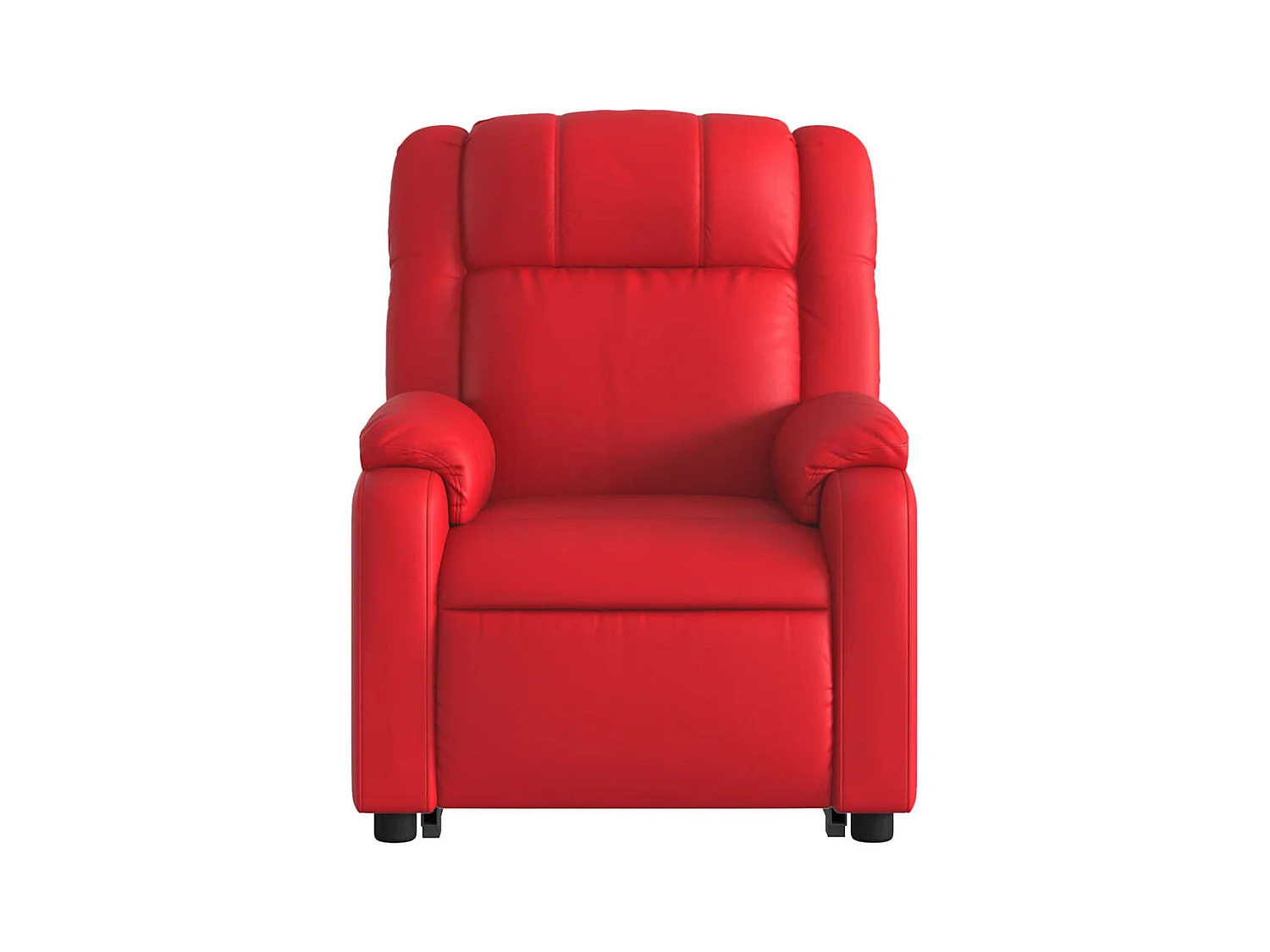 Silla de relax | Sillón elevable eléctrico cuero artificial rojo SHL9538