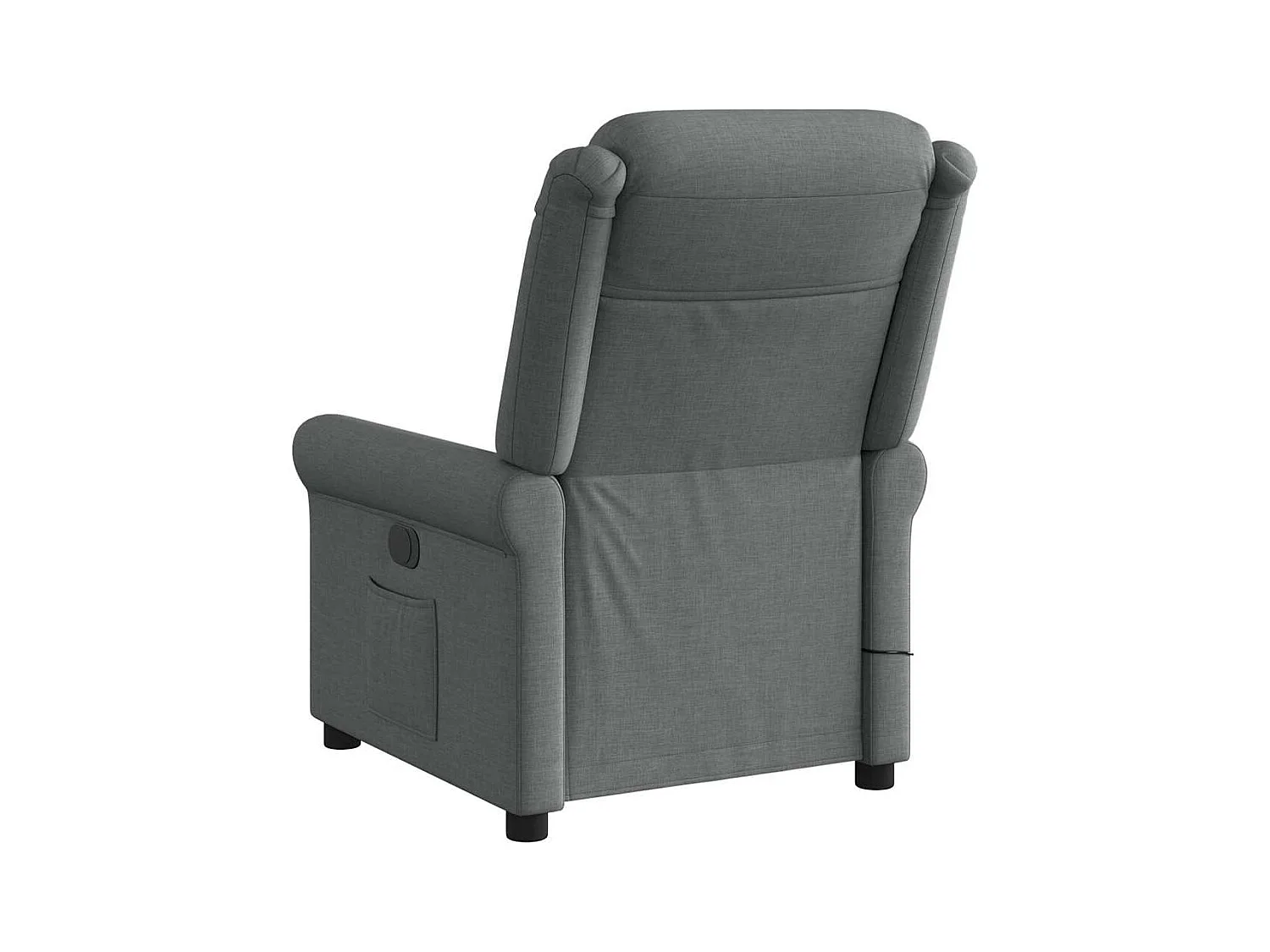 Sillón de relax | Sillón reclinable de masaje de tela gris oscuro SHL9685