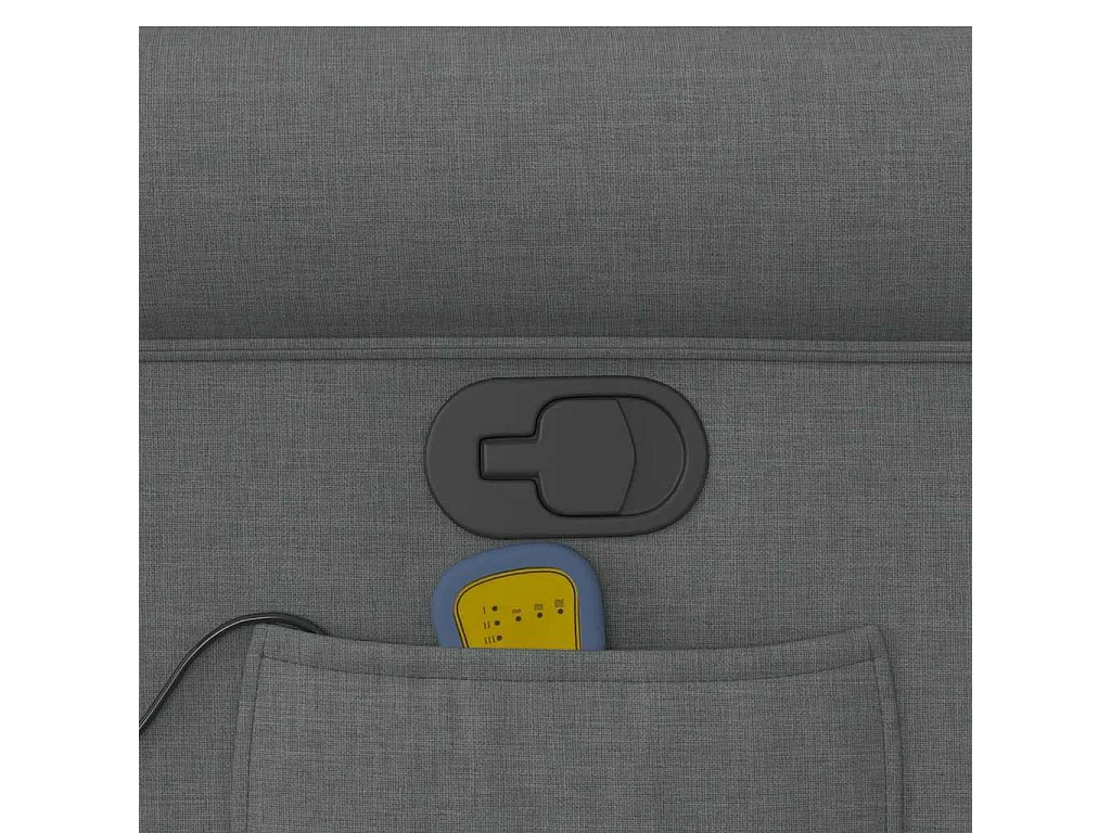 Sillón de relax | Sillón reclinable de masaje de tela gris oscuro SHL9685