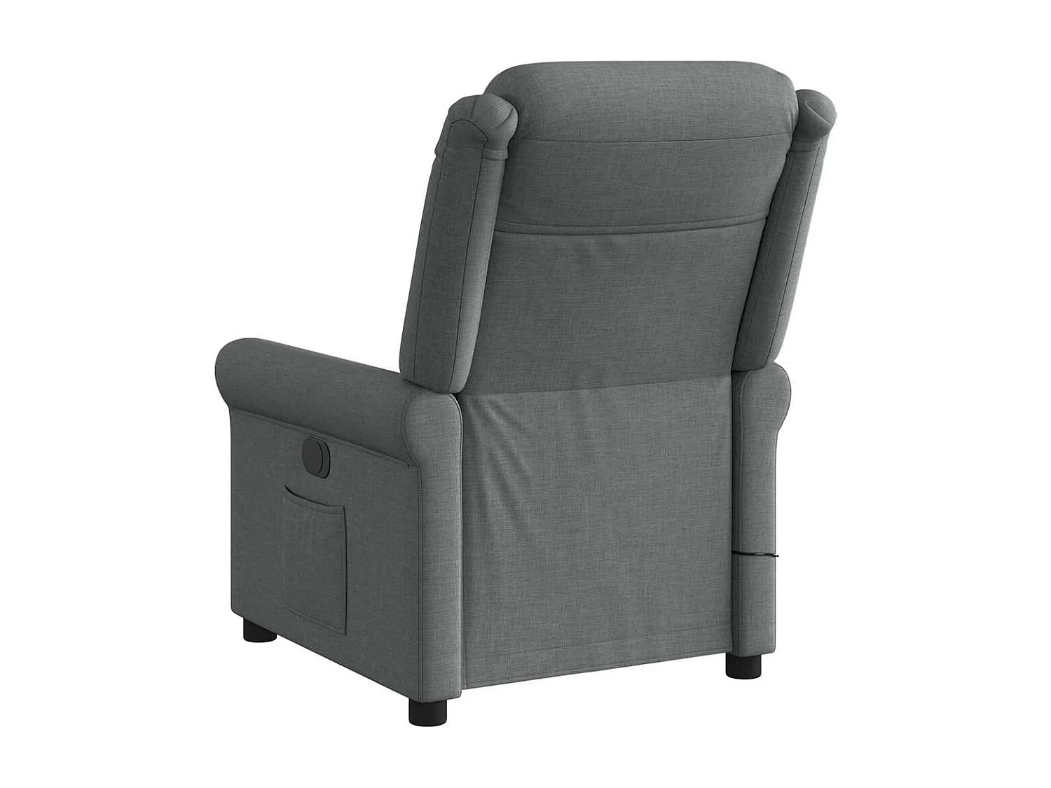 Fauteuil inclinable-Chaise de relax-Fauteuil de Massage Gris foncé Tissu SHL2951