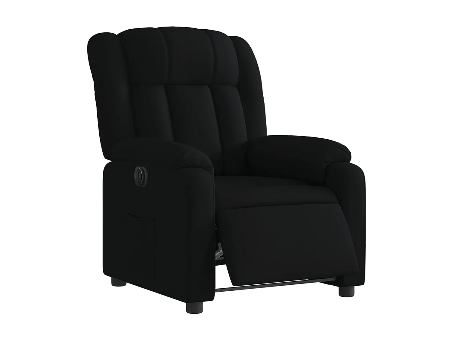 Relaxsessel Elektrisch | Lounge Sessel indoor Schwarz Stoff SHL43986