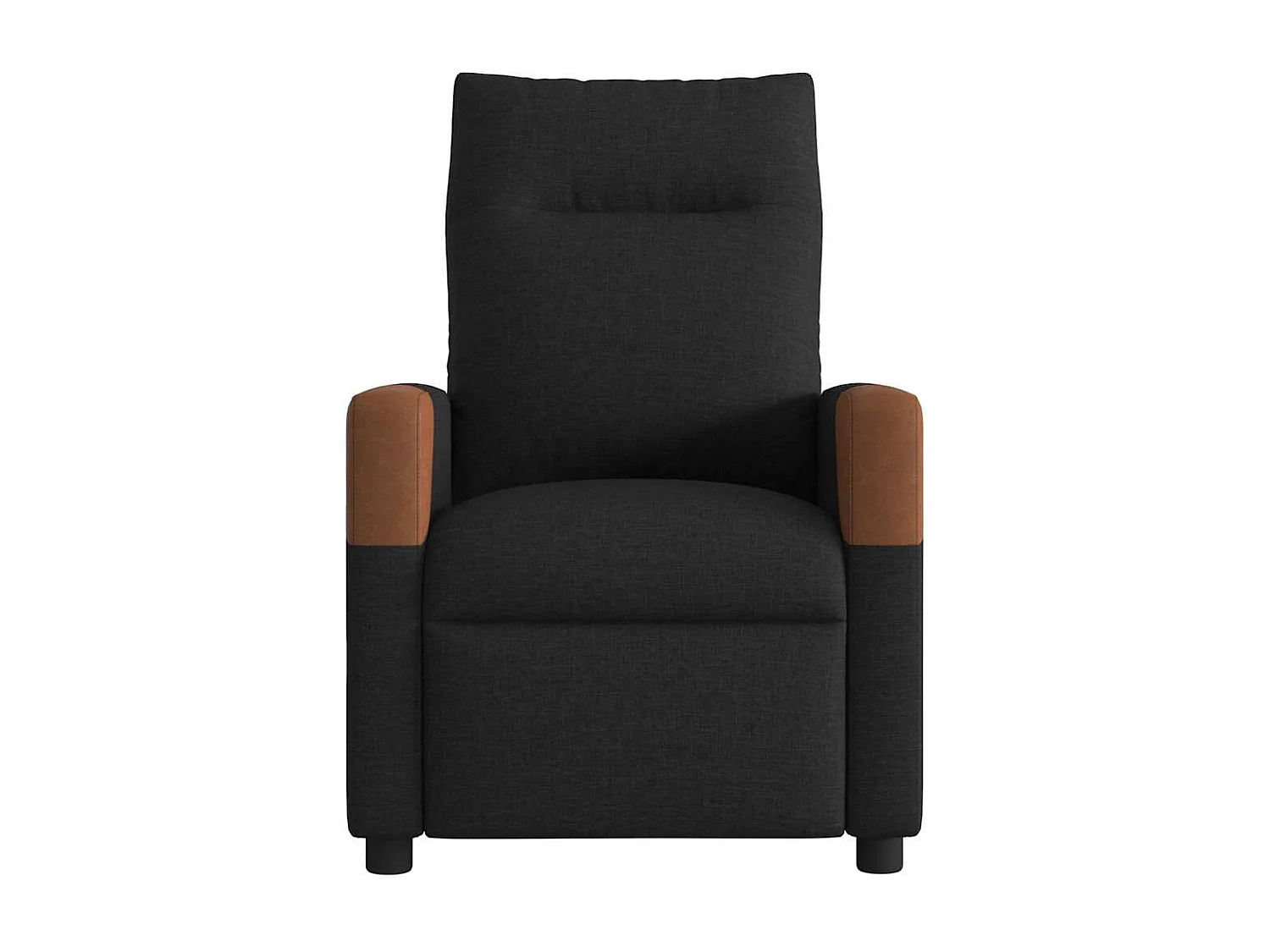 Fauteuil inclinable-Chaise de relax-Fauteuil TV Noir Tissu SHL4828