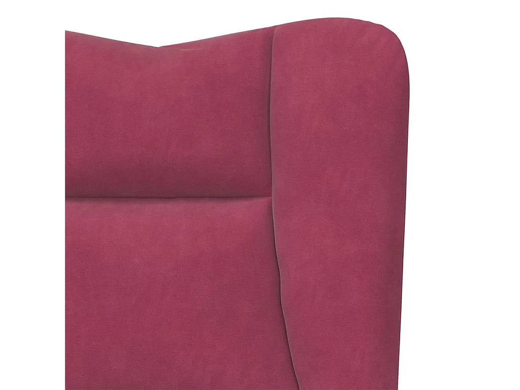 Sillón de relax | Silla Relax | Sillón de salón Rojo vino tinto 63x67x94 cm Terciopelo SHL5625