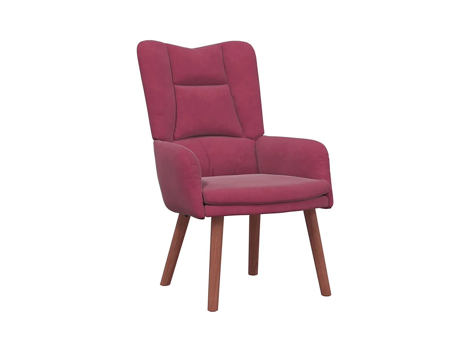 Fauteuil Salon-Chaise de relax Rouge bordeaux 63x67x94 cm Velours SHL3373