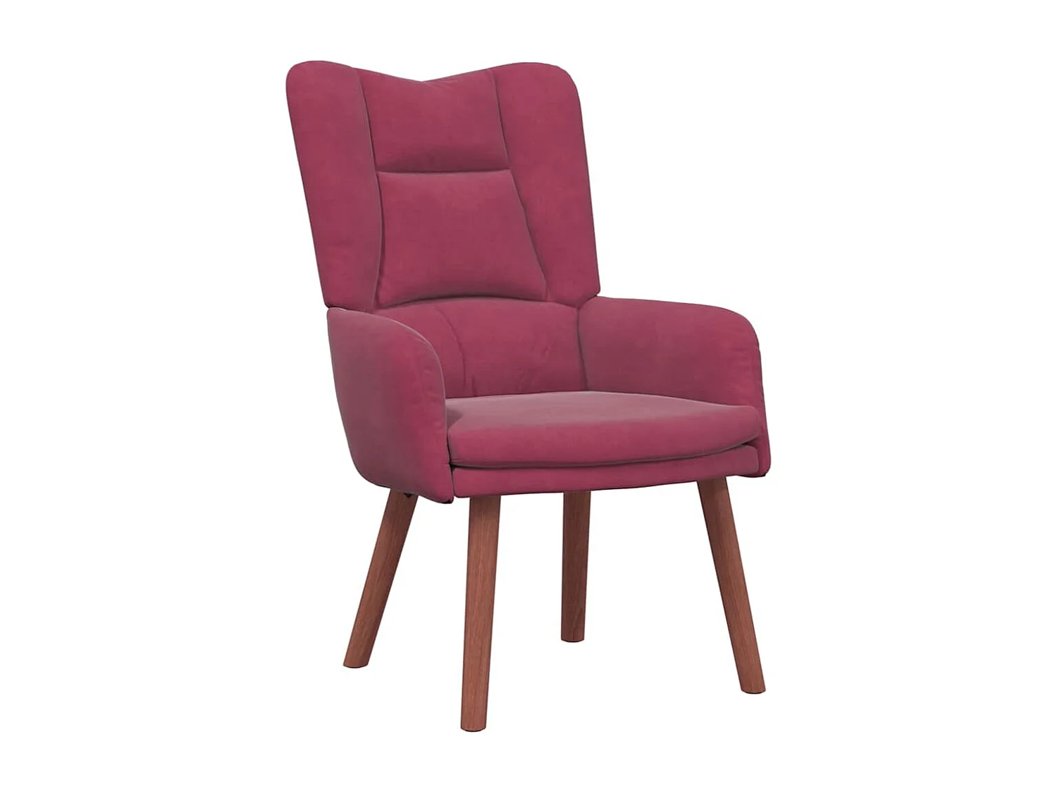 Relaxsessel | Lounge Sessel für Wohnzimmer Weinrot 63x67x94 cm Samt SHL90992