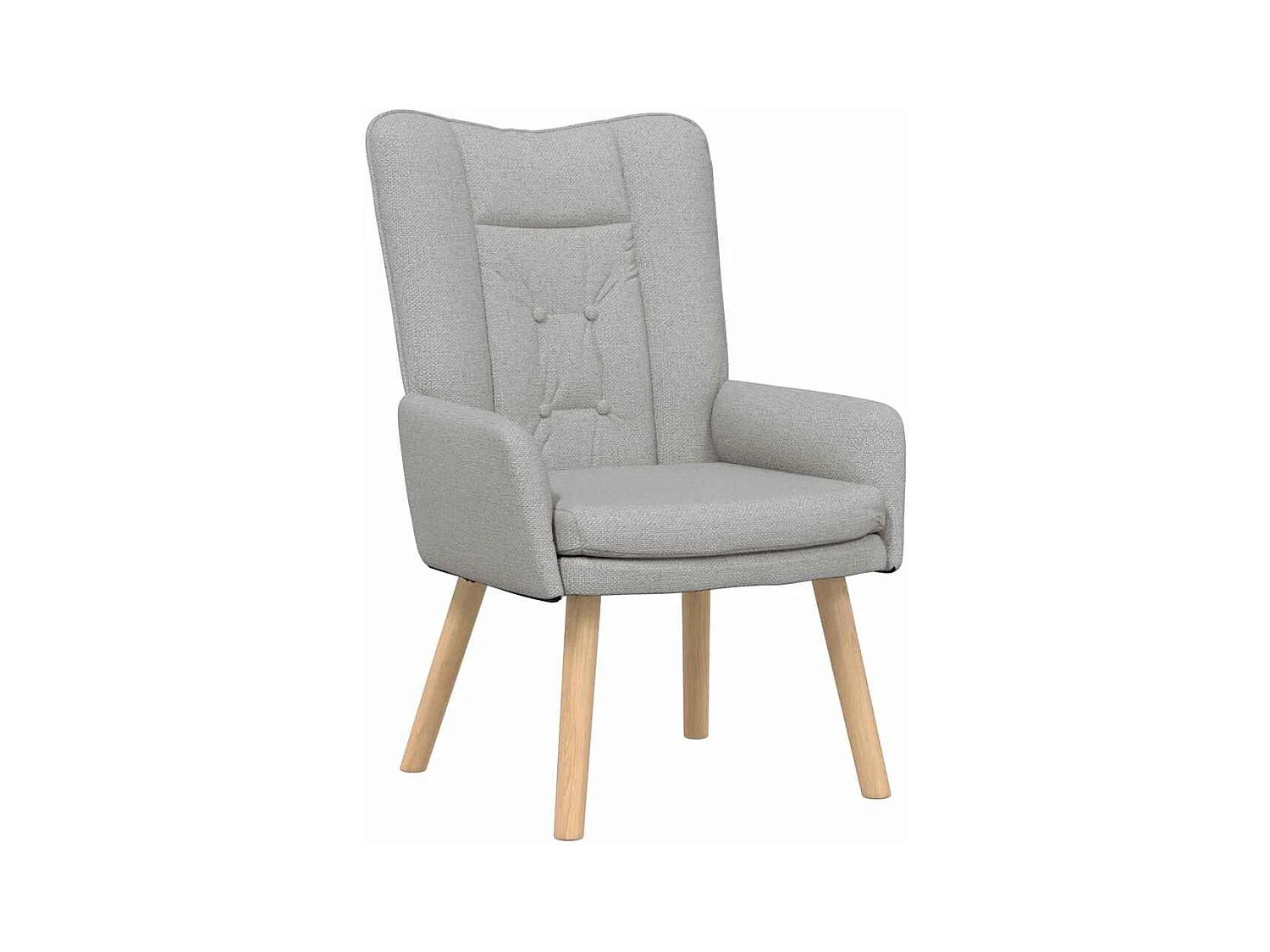 Sillón de relax | Silla Relax | Sillón de salón Gris nube 63x67x94 cm tela SHL5113