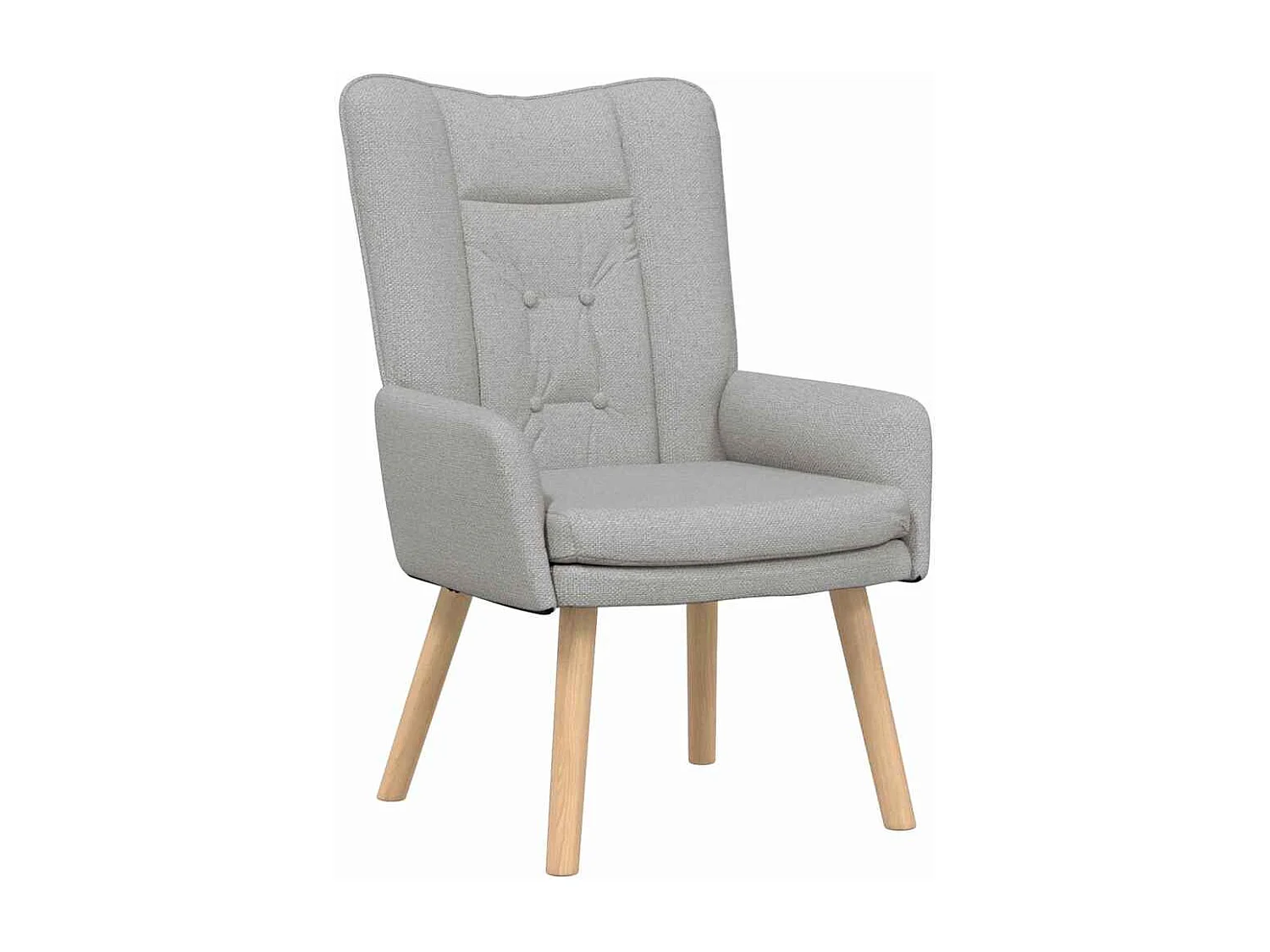 Fauteuil Salon-Chaise de relax Gris nuage 63x67x94 cm tissu SHL3916
