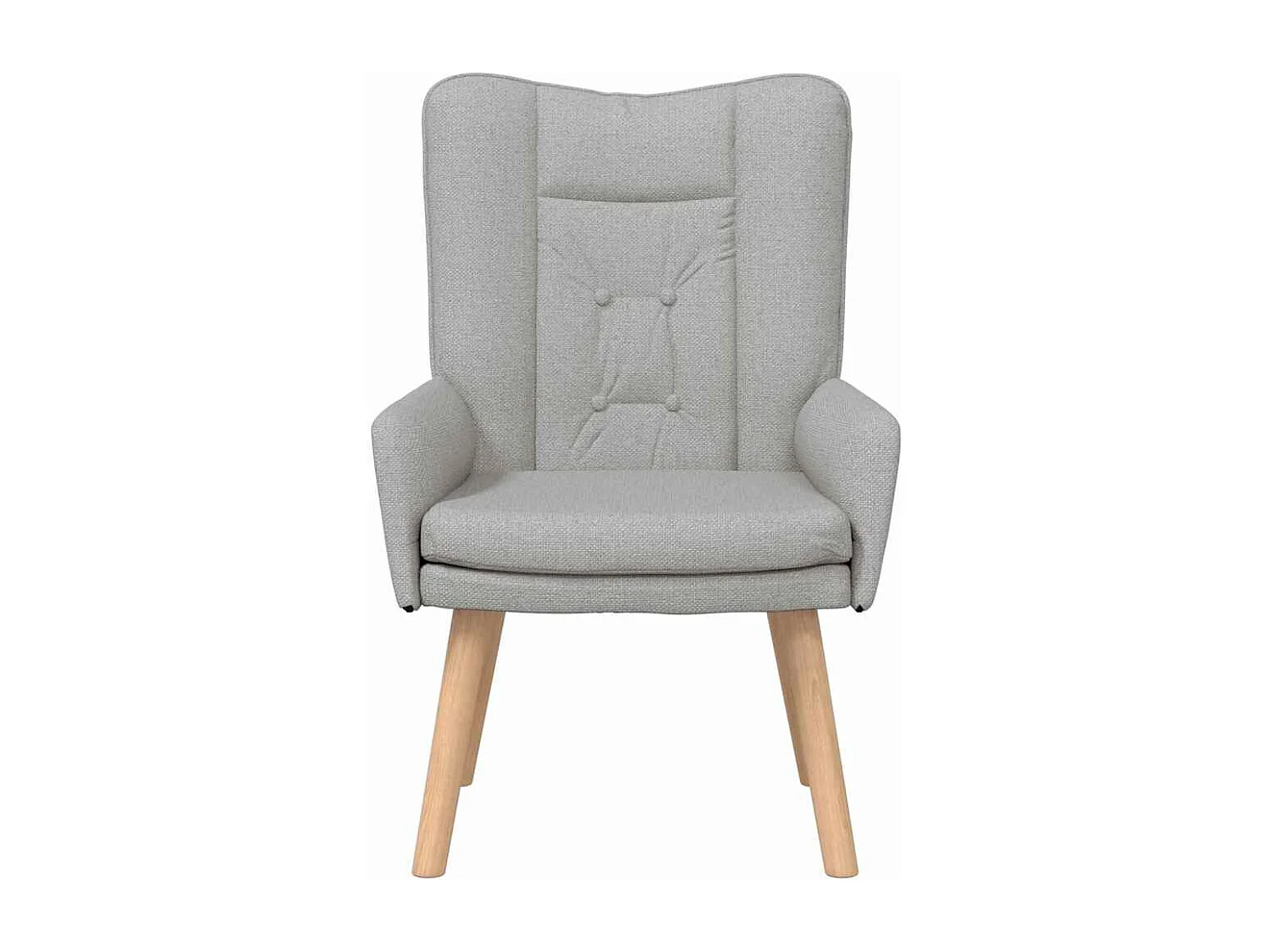Fauteuil Salon-Chaise de relax Gris nuage 63x67x94 cm tissu SHL3916