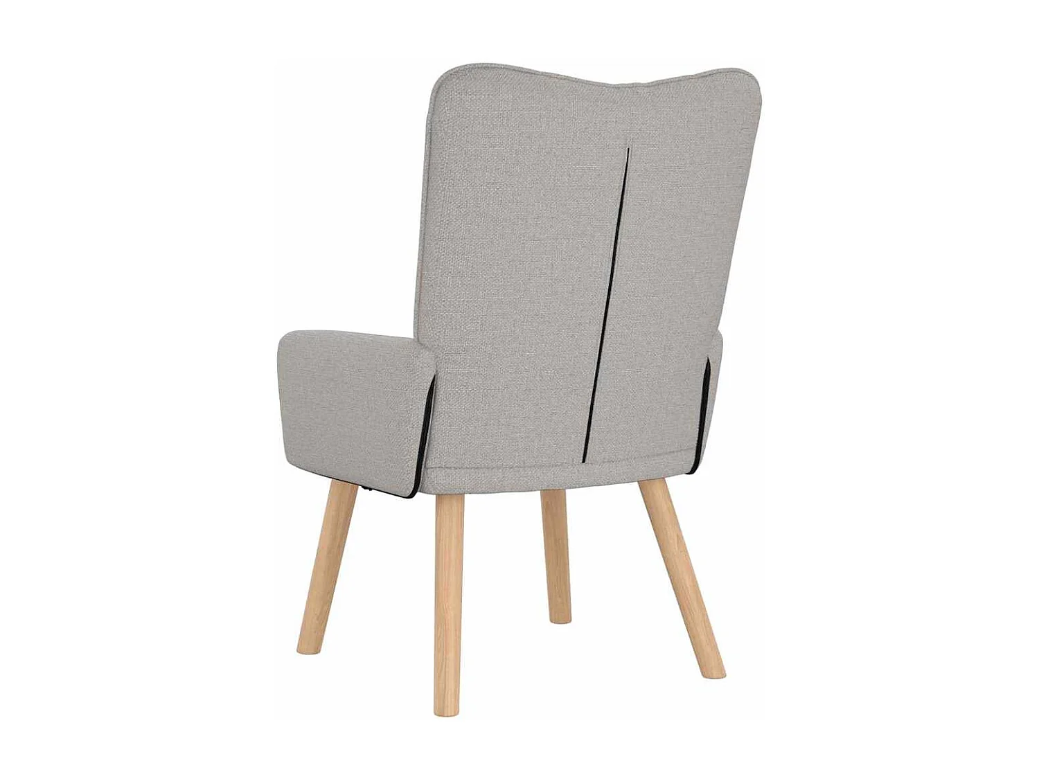 Fauteuil Salon-Chaise de relax Gris nuage 63x67x94 cm tissu SHL3916