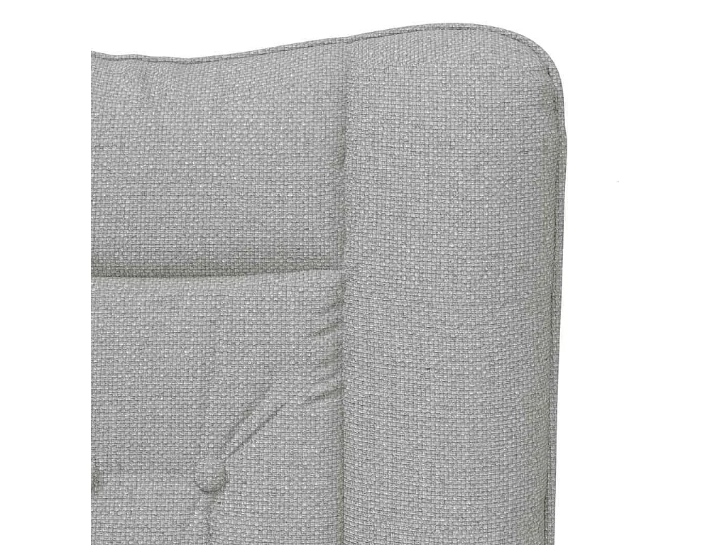 Fauteuil Salon-Chaise de relax Gris nuage 63x67x94 cm tissu SHL3916