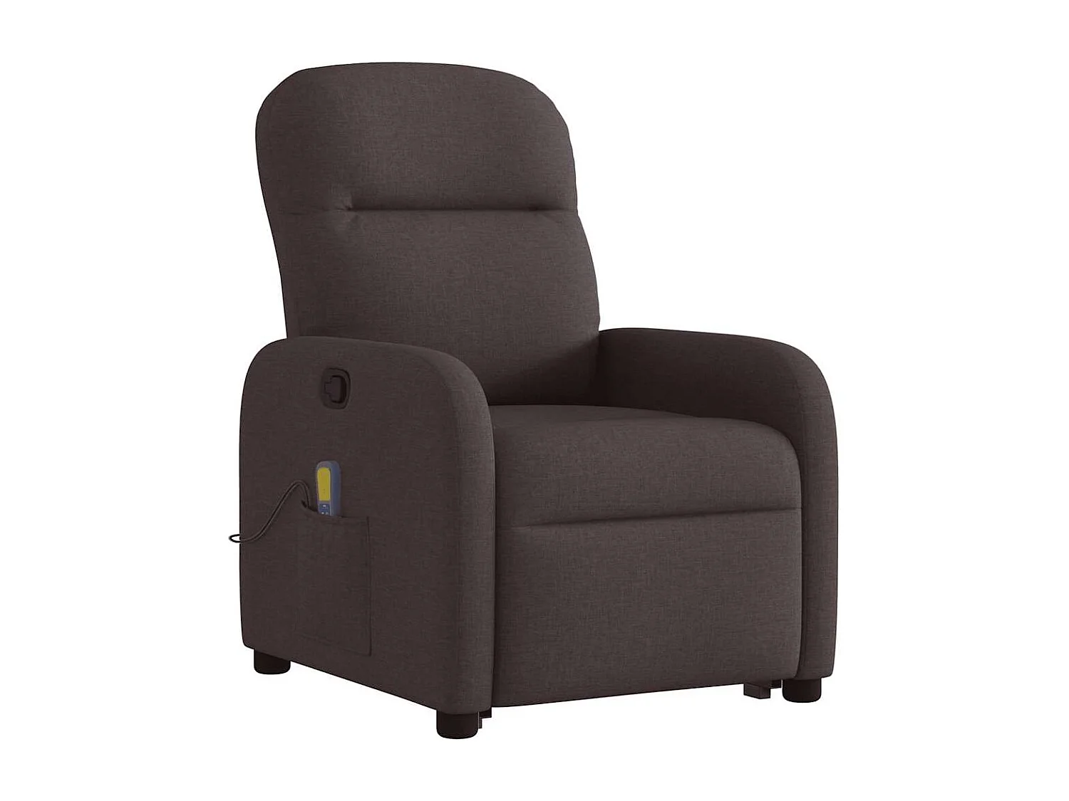 Massagesessel mit Aufstehhilfe | Relaxsessel Dunkelbraun Stoff SHL45092