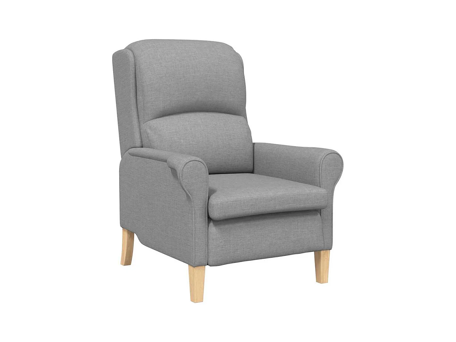 Sillón de salón | Silla de relax | Sillón Gris claro 76x94x102 cm tela SHL5673