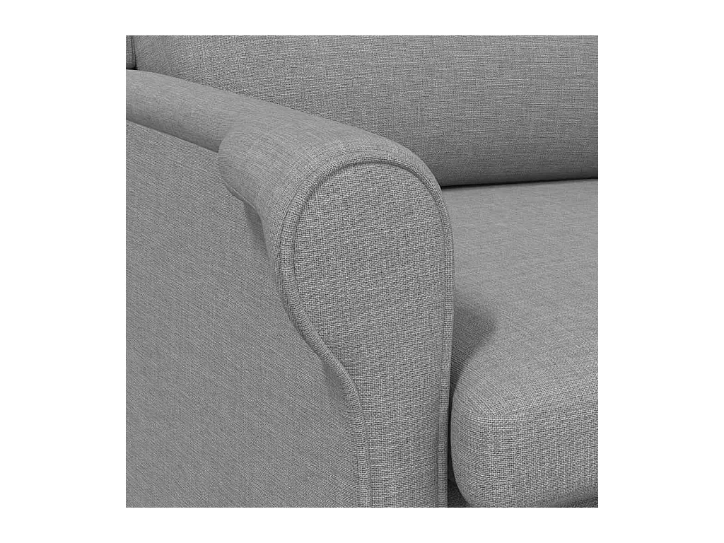Sillón de salón | Silla de relax | Sillón Gris claro 76x94x102 cm tela SHL5673
