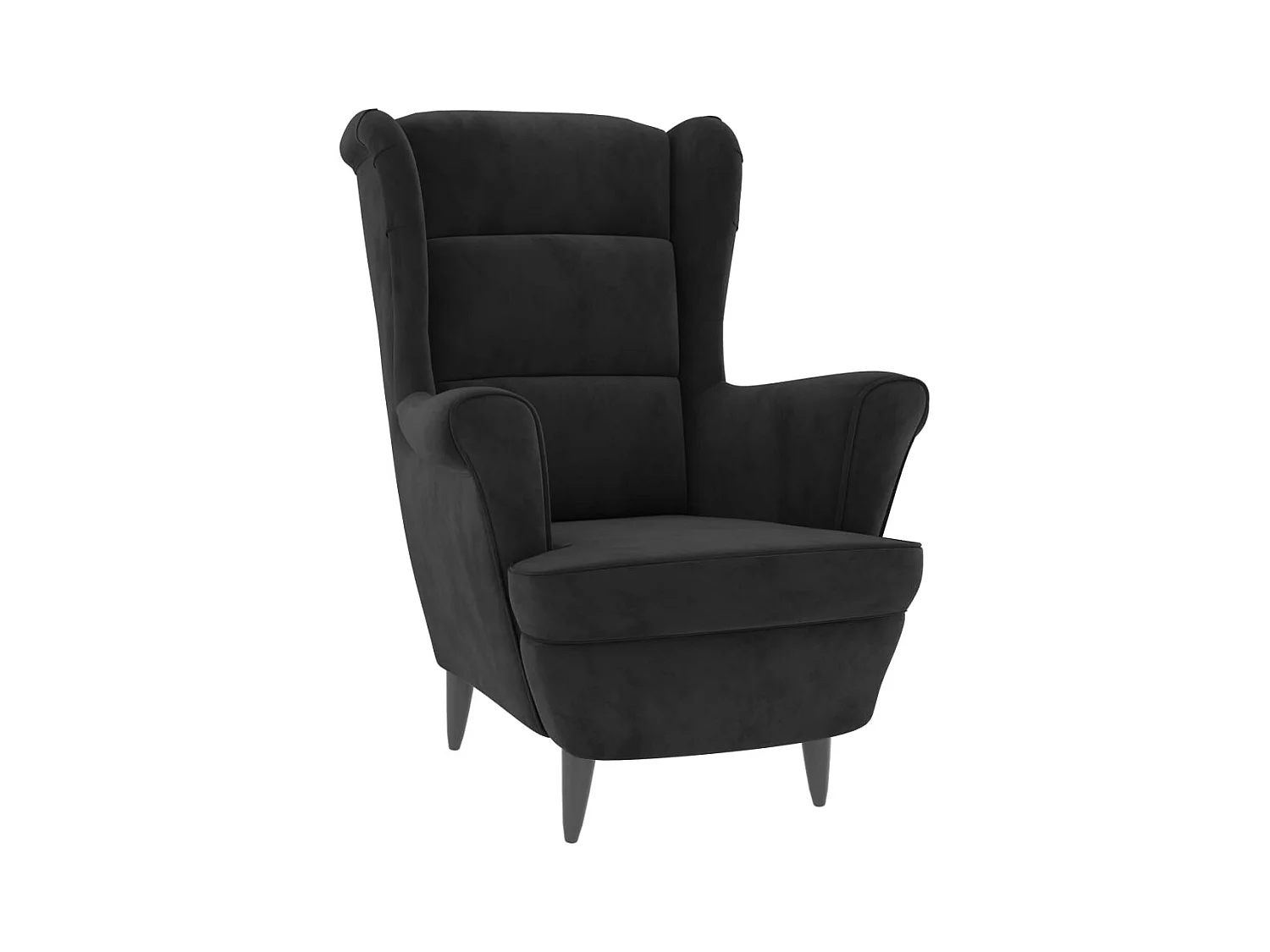Fauteuil Salon Scandinave Confortable-Chaise de Coiffeuse-Fauteuil noir velours SHL3746