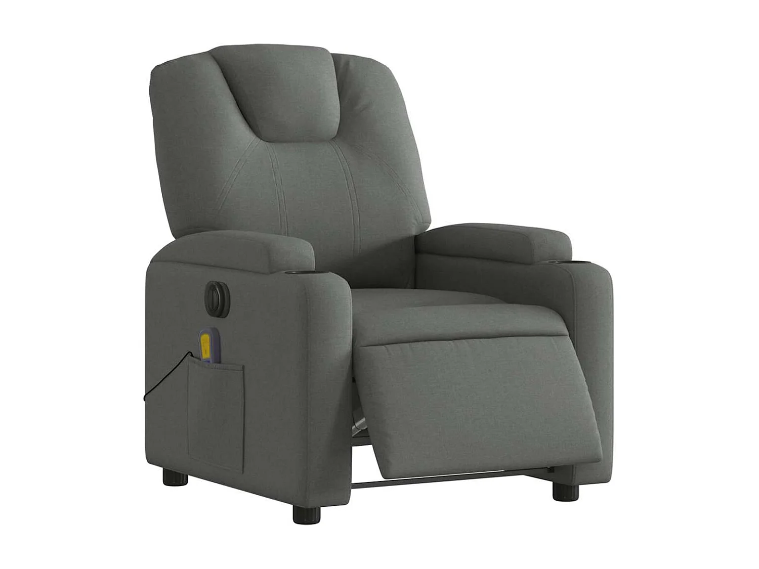 Fauteuil inclinable électrique-Chaise-Fauteuil de Massage gris foncé tissu SHL1321