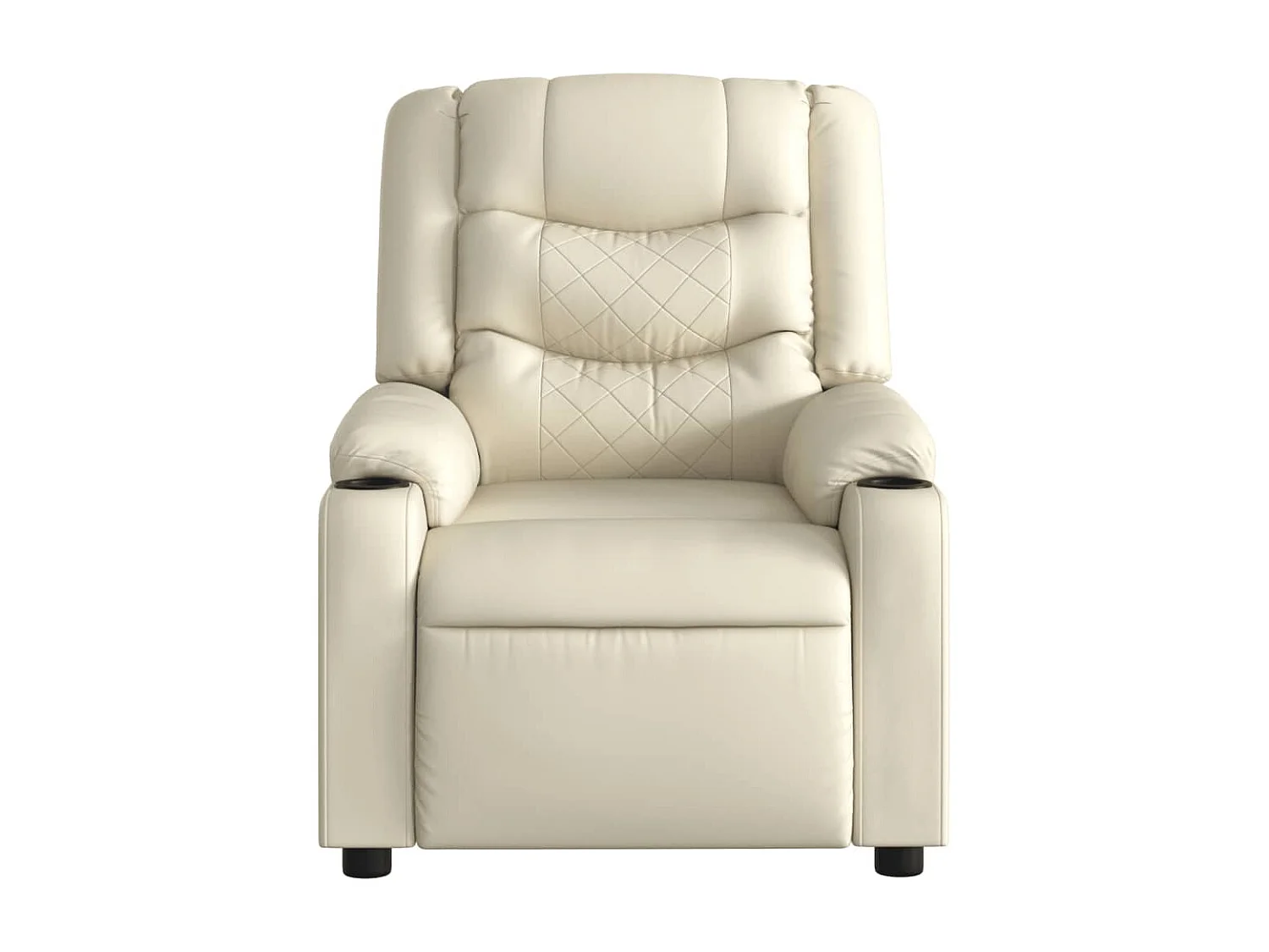 Sillón de salón | Silla | Sillón de masaje reclinable eléctrico cuero sintético crema SHL9891