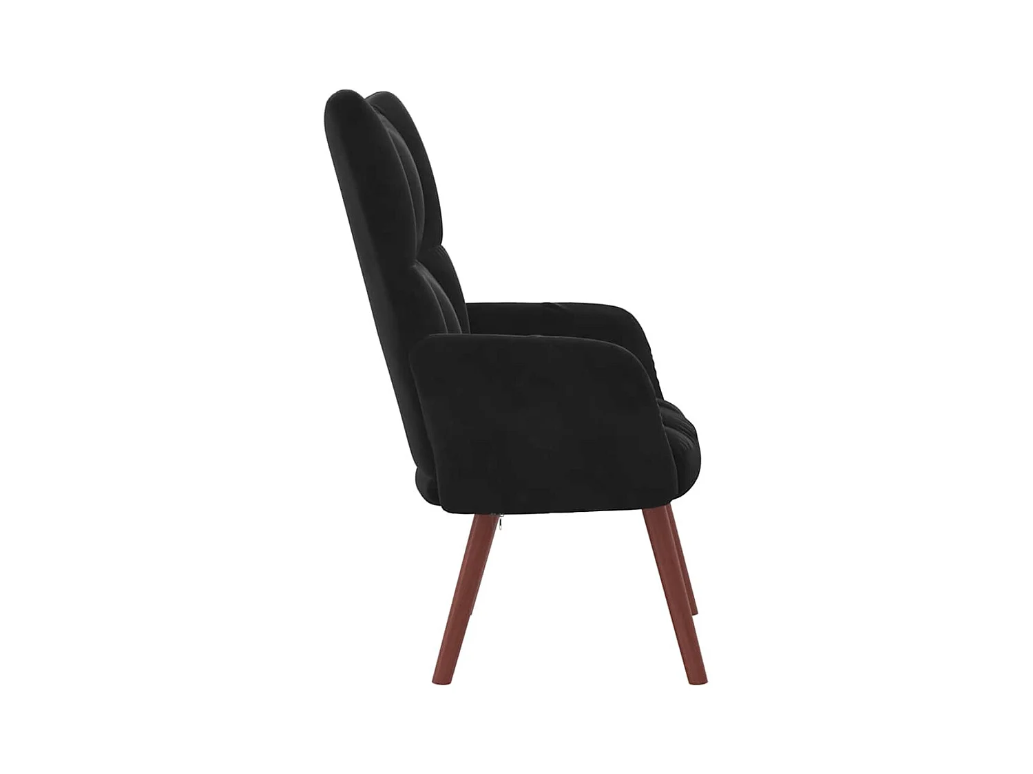 Sillón de relax | Silla de relax de terciopelo negro SHL7623