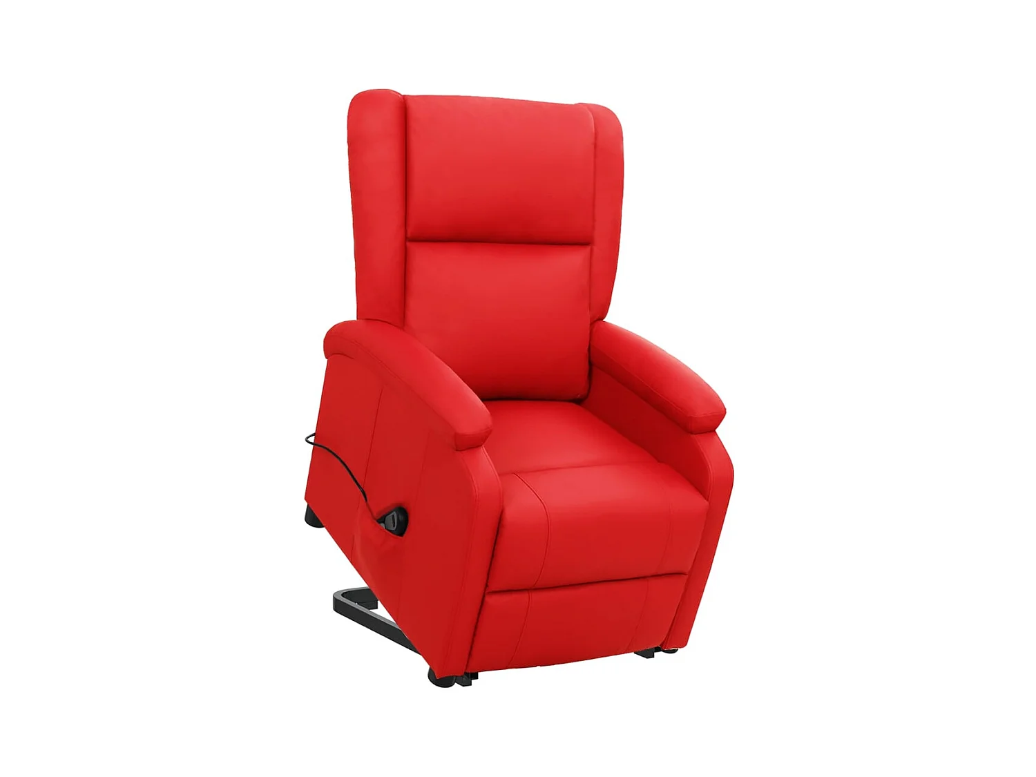 Silla de relax | Sillón elevable cuero sintético rojo SHL5949