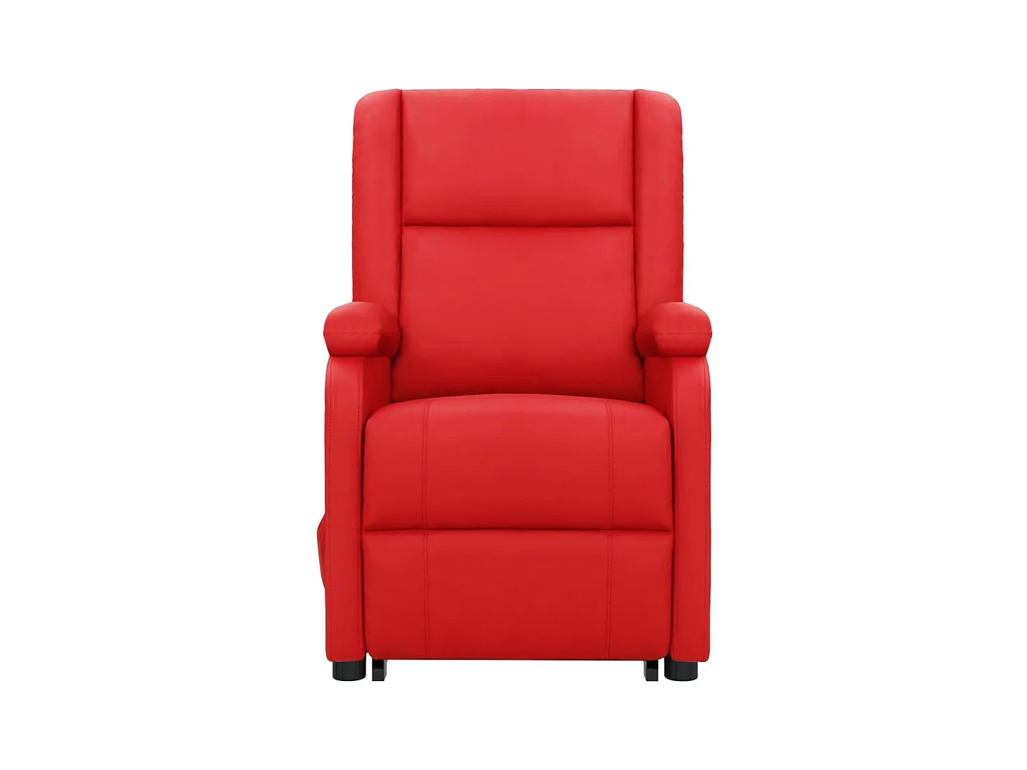 Silla de relax | Sillón elevable cuero sintético rojo SHL5949