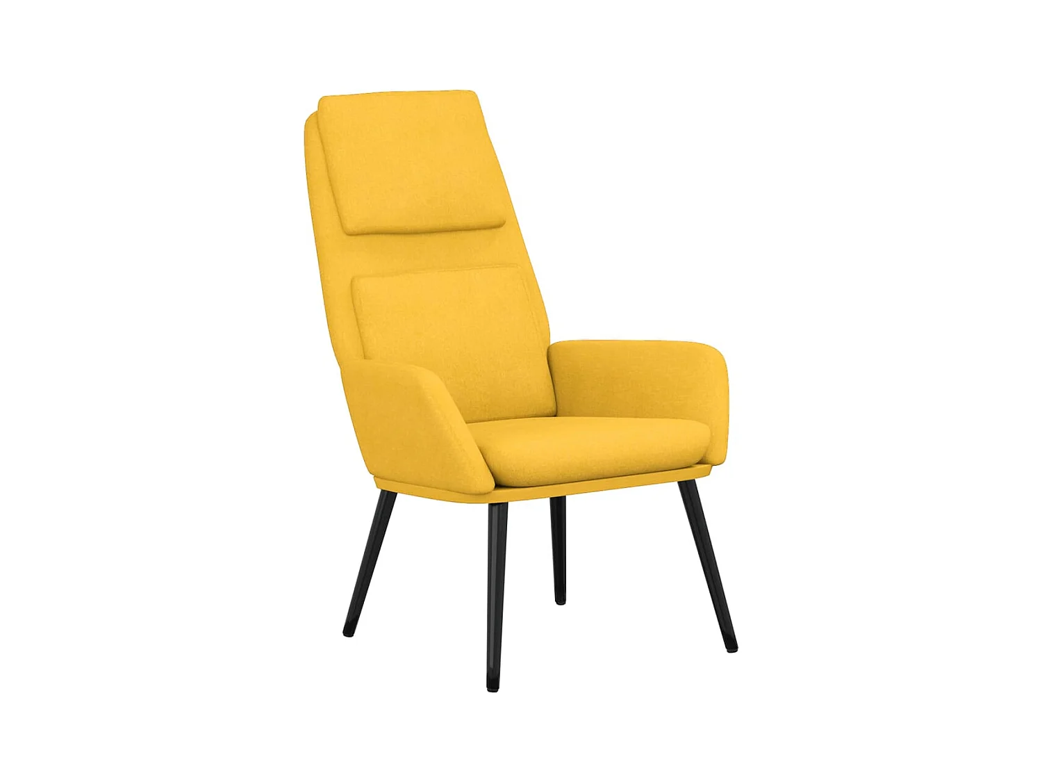 Sillón de relax | Silla de relax de tela amarillo mostaza SHL8594