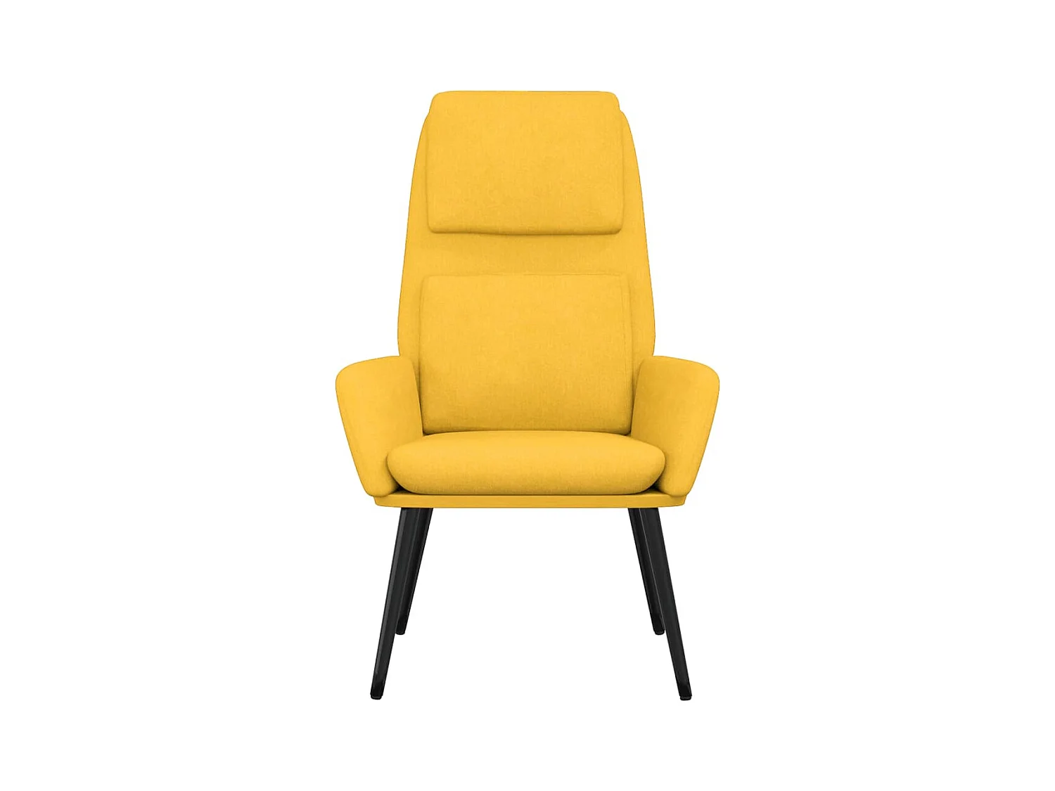Sillón de relax | Silla de relax de tela amarillo mostaza SHL8594