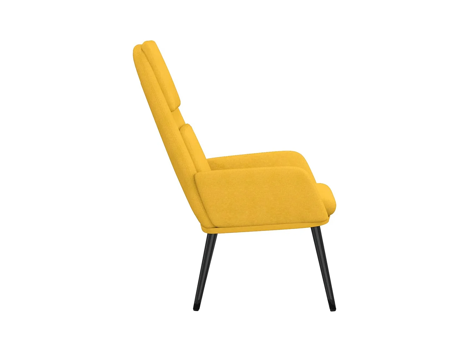 Sillón de relax | Silla de relax de tela amarillo mostaza SHL8594