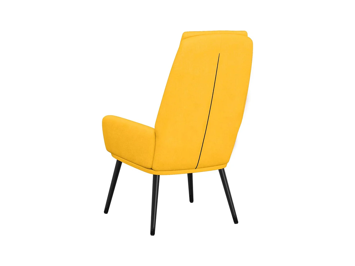 Sillón de relax | Silla de relax de tela amarillo mostaza SHL8594