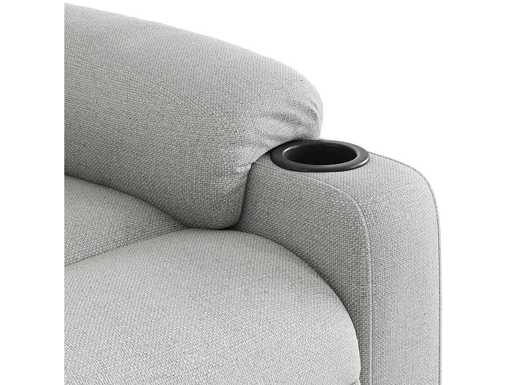 Sillón de salón | Silla | Sillón de masaje reclinable de tela gris nube SHL3977