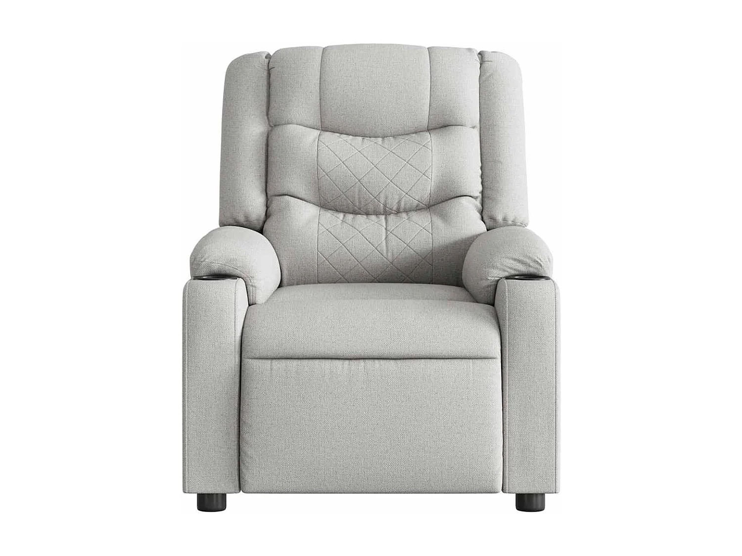 Fauteuil inclinable-Chaise de relax-Fauteuil de Massage gris nuage tissu SHL2946