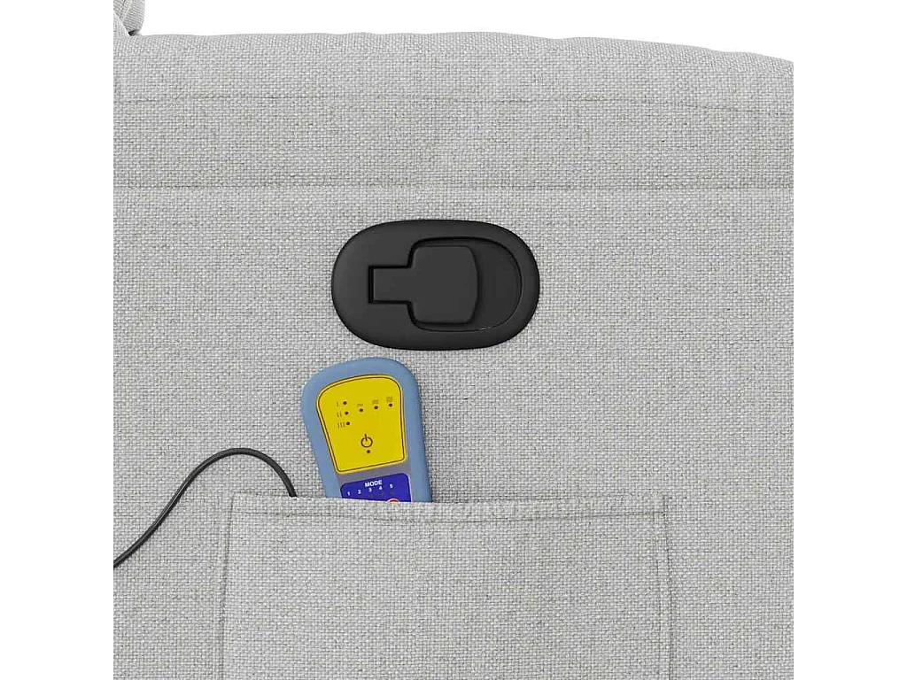 Fauteuil inclinable-Chaise de relax-Fauteuil de Massage gris nuage tissu SHL2946