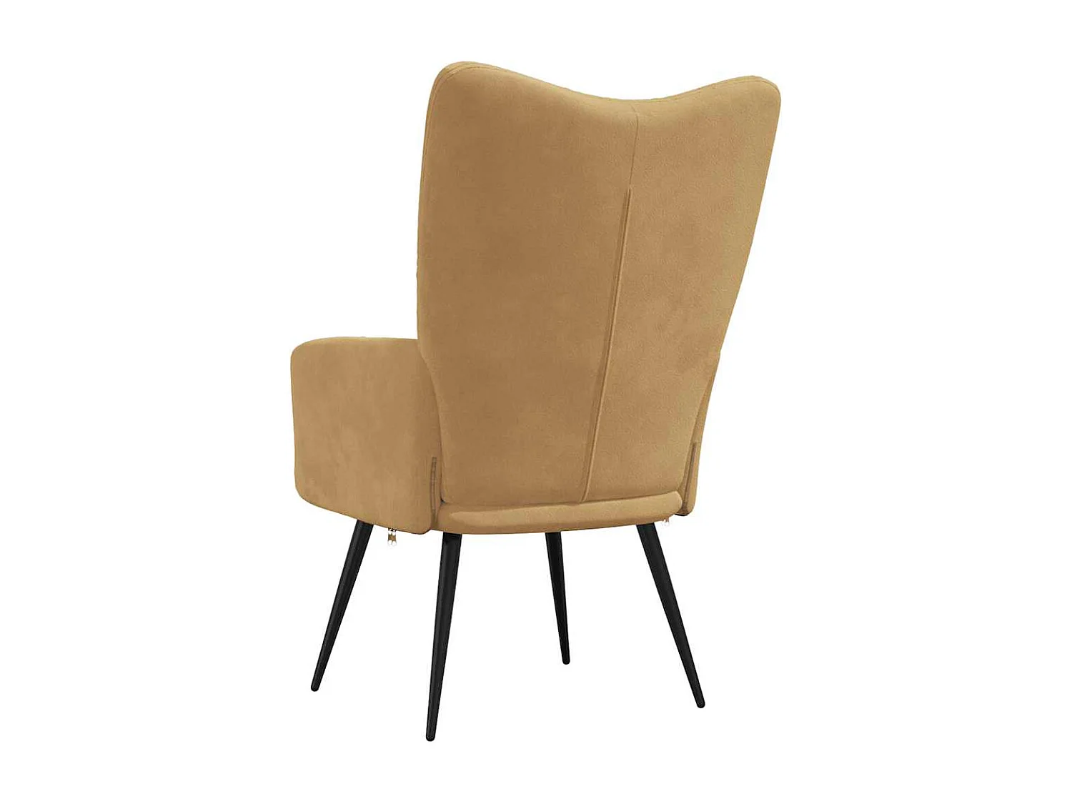 Chaise de relaxation-Fauteuil de Salon Marron Velours SHL3366