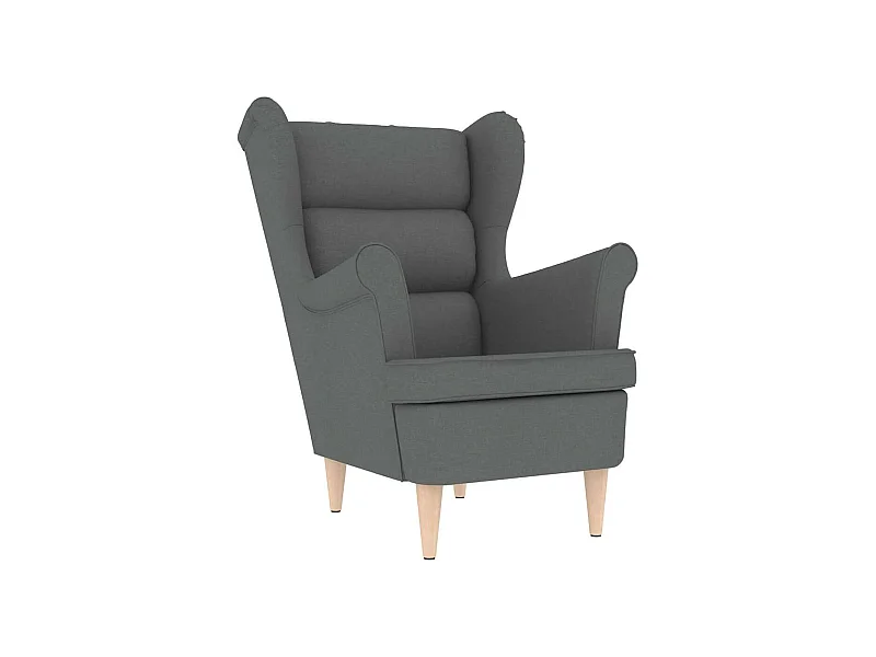 Sillón de salón | Silla de relax | Sillón de tela gris oscuro 74x84x100 cm SHL8835