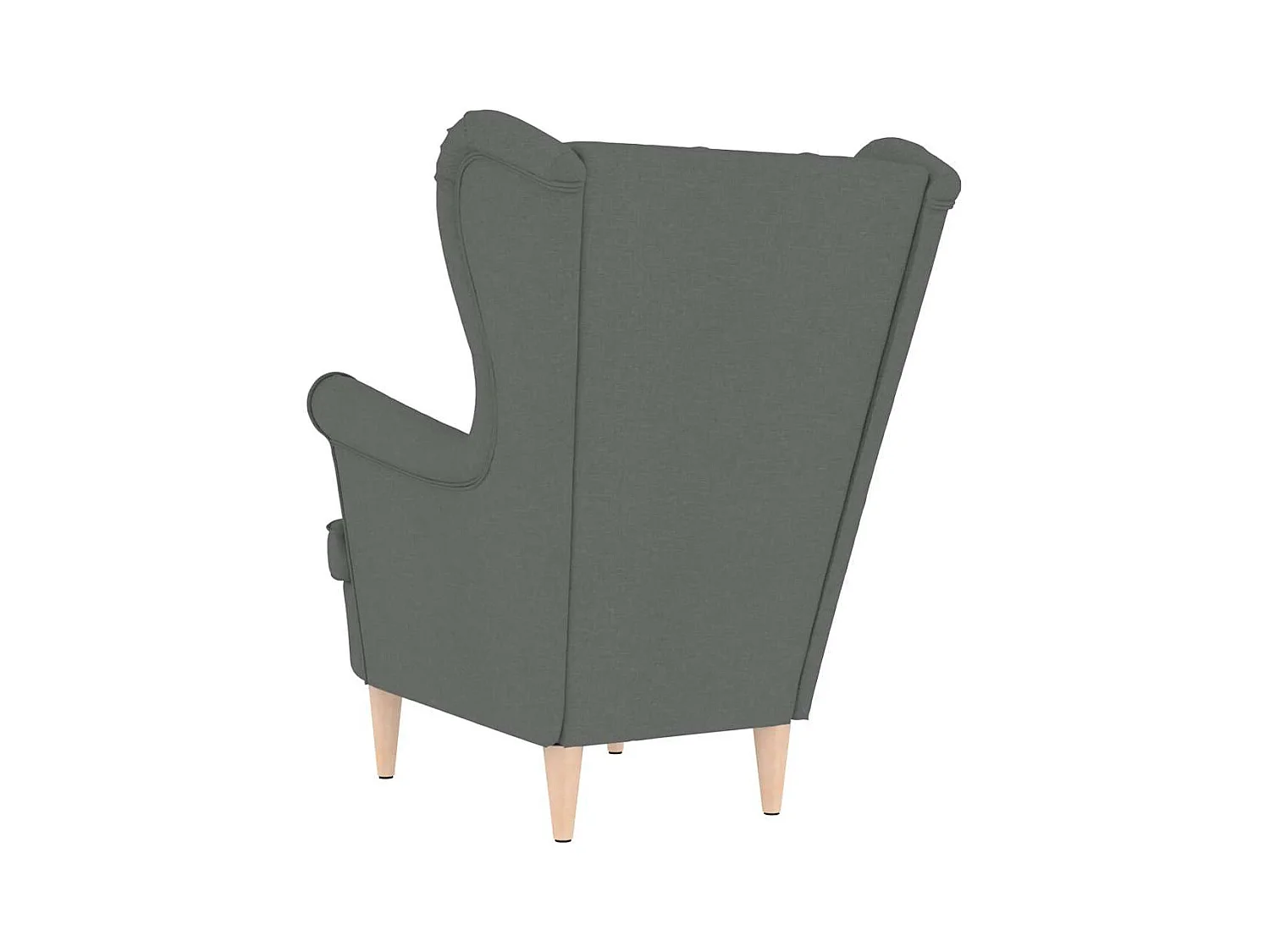 Sillón de salón | Silla de relax | Sillón de tela gris oscuro 74x84x100 cm SHL8835