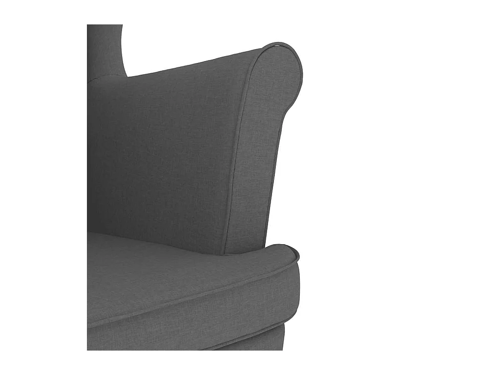 Sillón de salón | Silla de relax | Sillón de tela gris oscuro 74x84x100 cm SHL8835