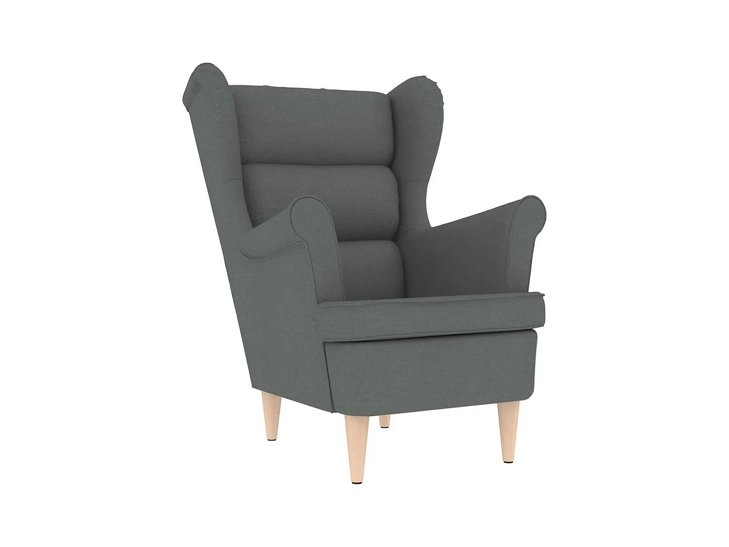 Fauteuil de Salon-Chaise de relax gris foncé 74x84x100 cm tissu SHL1480