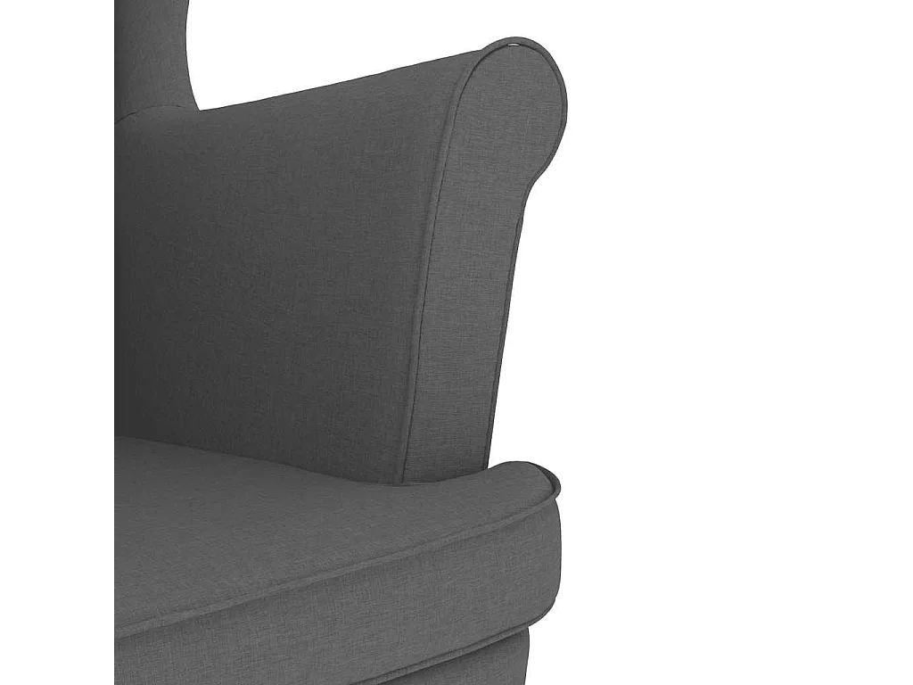 Fauteuil de Salon-Chaise de relax gris foncé 74x84x100 cm tissu SHL1480