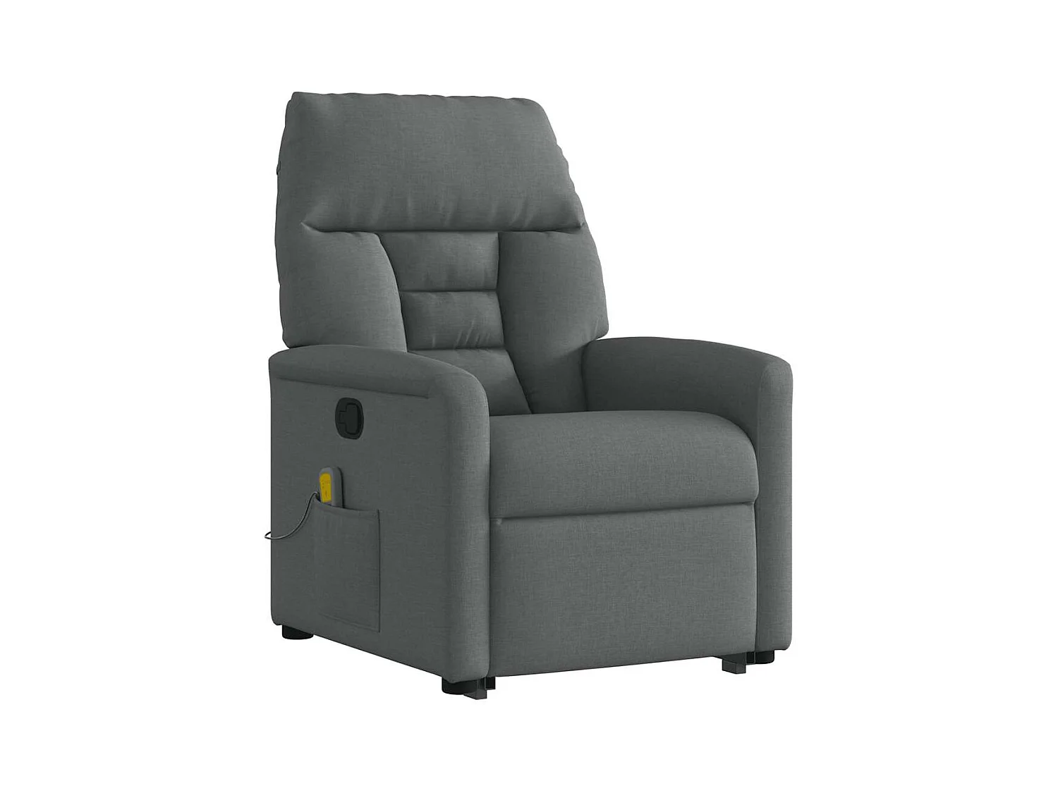 Silla de masaje reclinable de pie de tela gris oscuro SHL5746