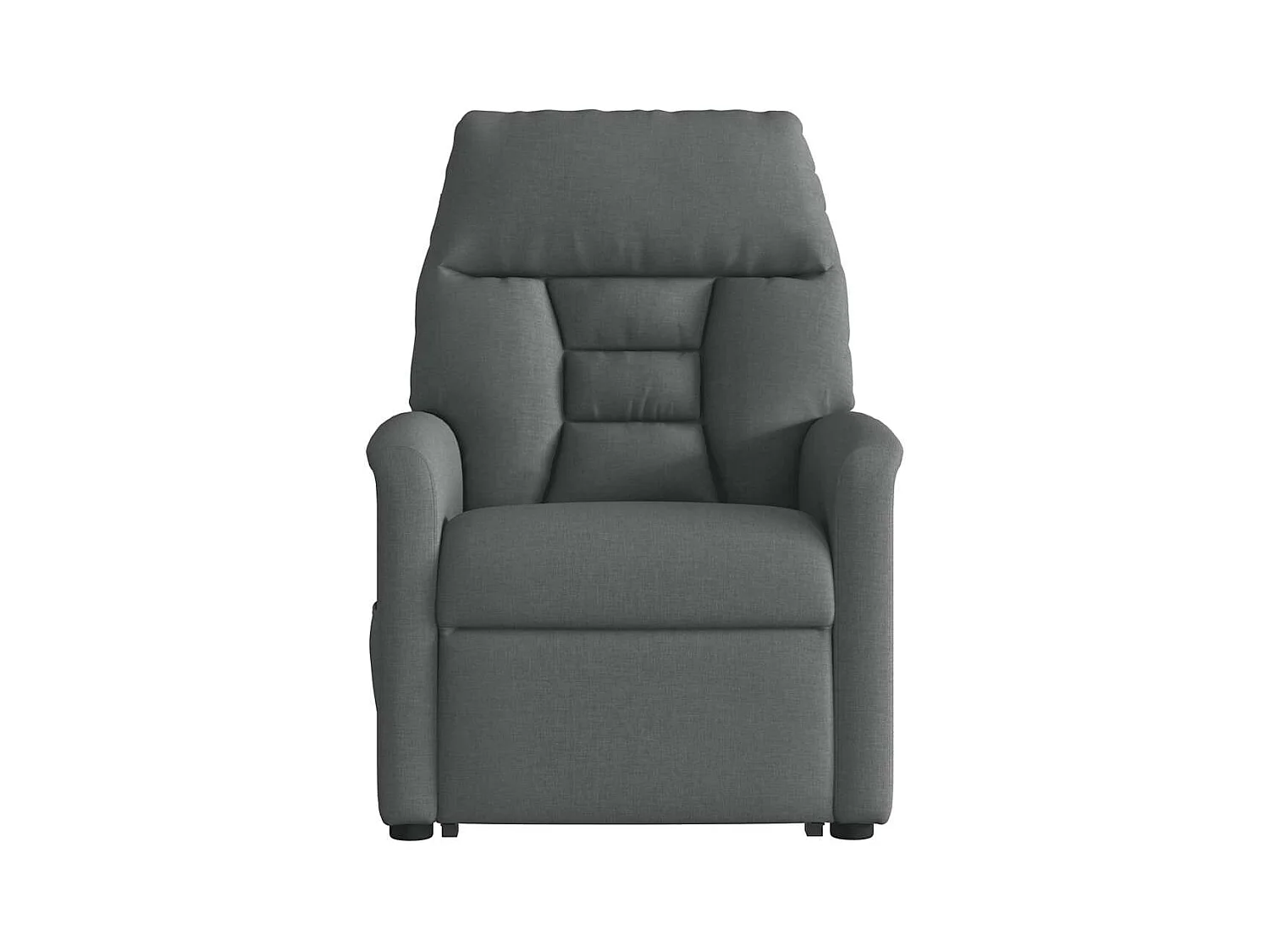 Silla de masaje reclinable de pie de tela gris oscuro SHL5746