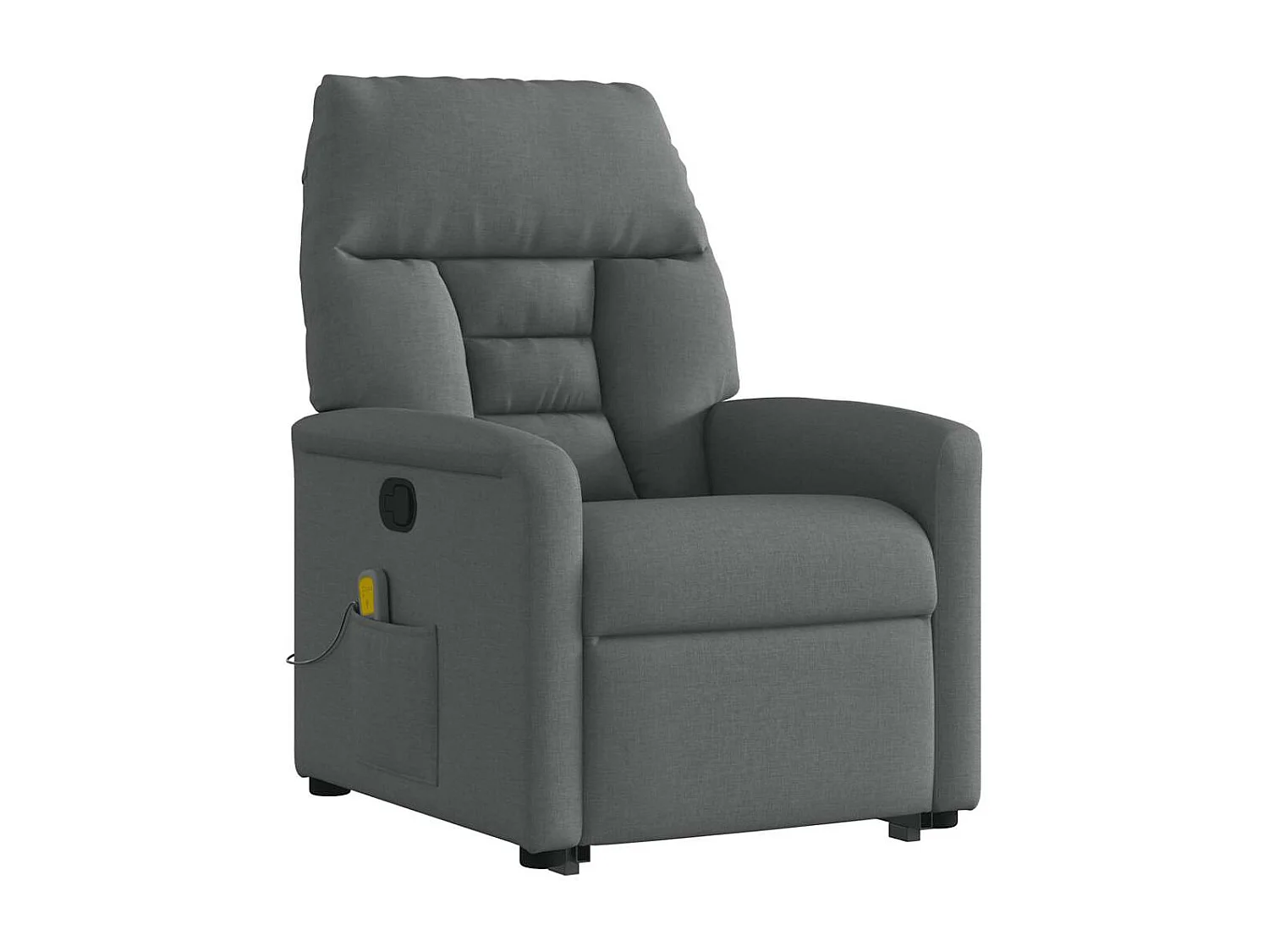 Fauteuil inclinable-Chaise de relax-Fauteuil de Massage Gris foncé Tissu SHL3725