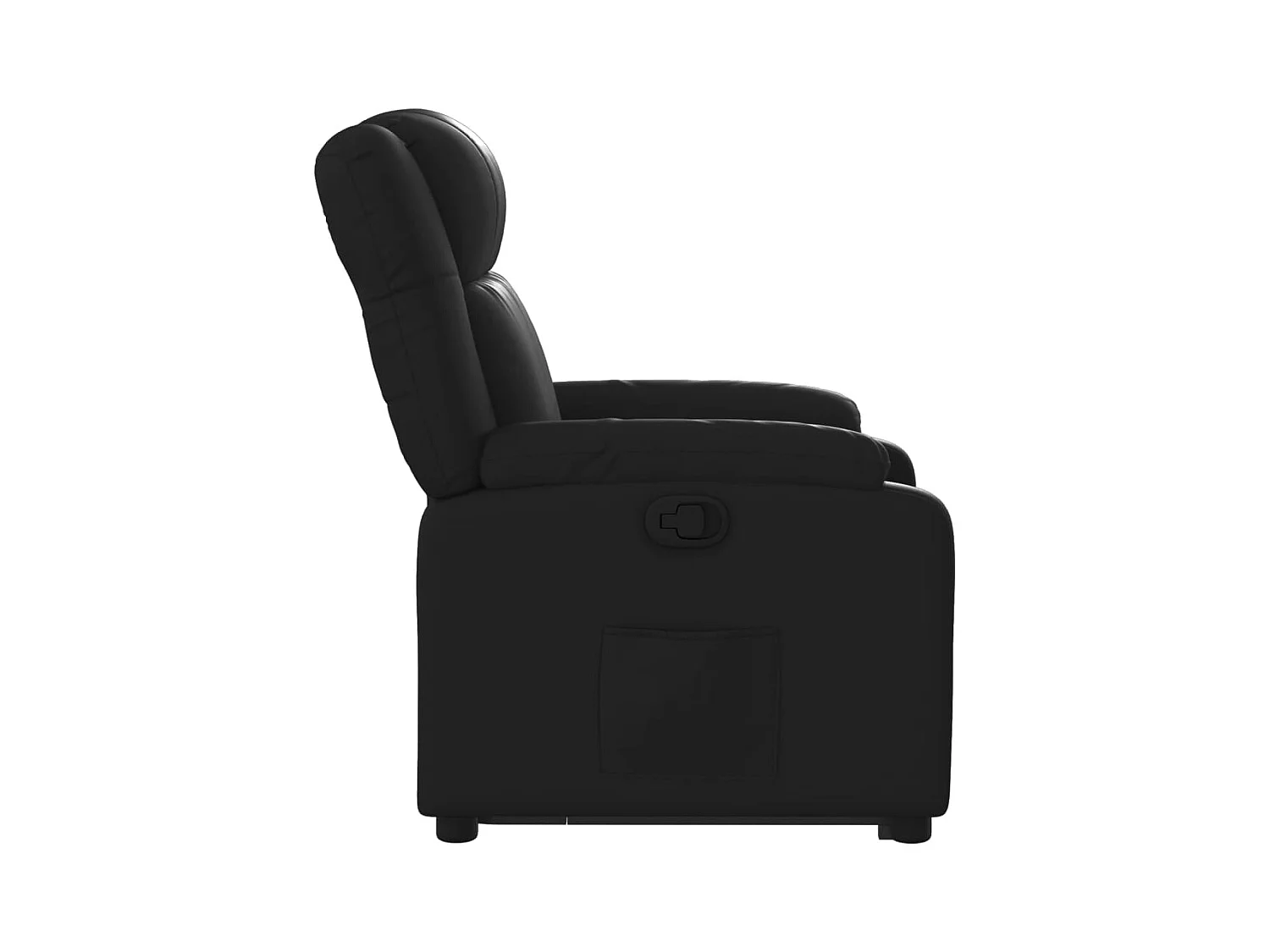 Fauteuil inclinable-Chaise de relax-Fauteuil salon Noir Similicuir SHL4100