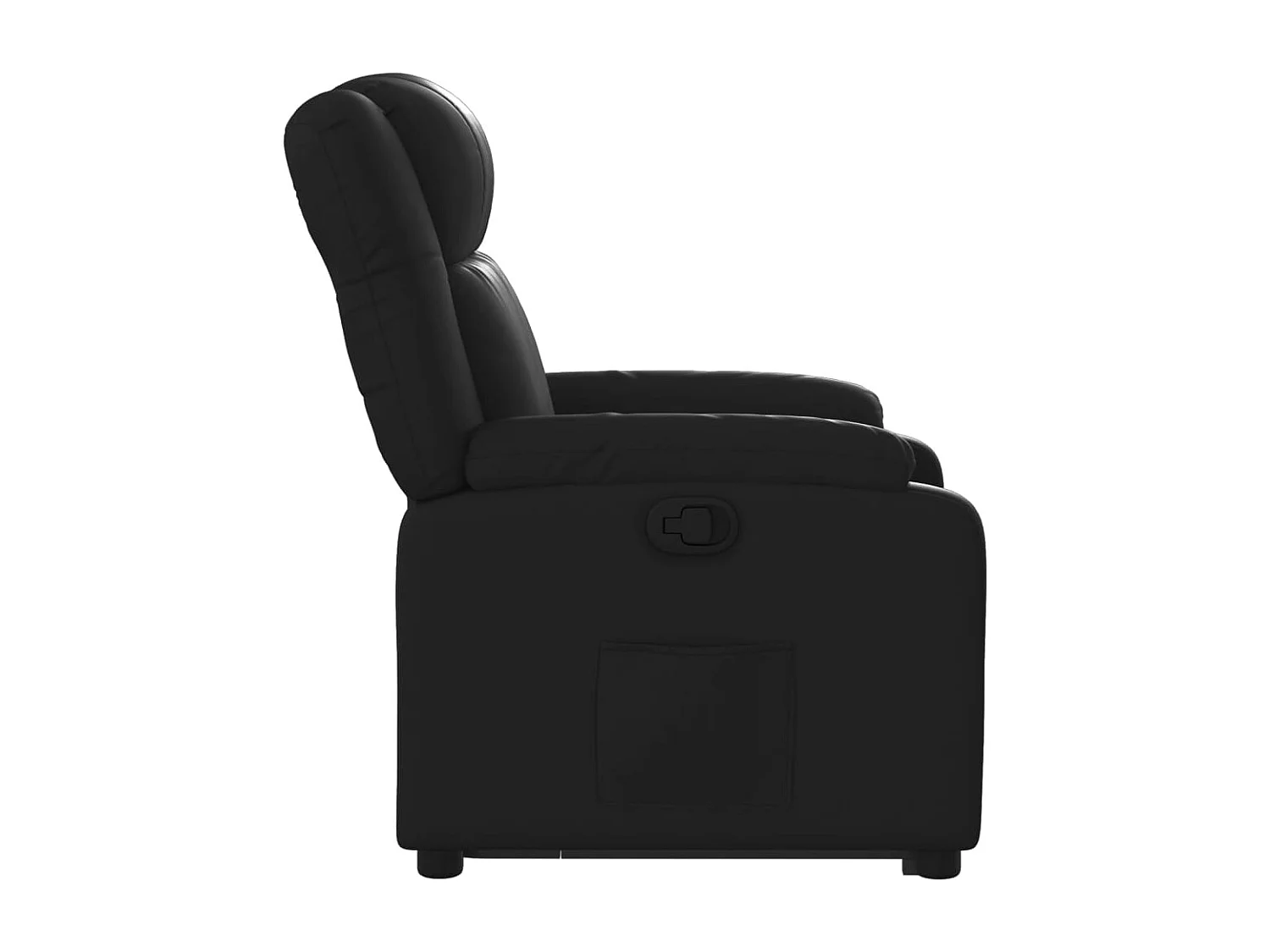 Fauteuil inclinable-Chaise de relax-Fauteuil salon Noir Similicuir SHL4100