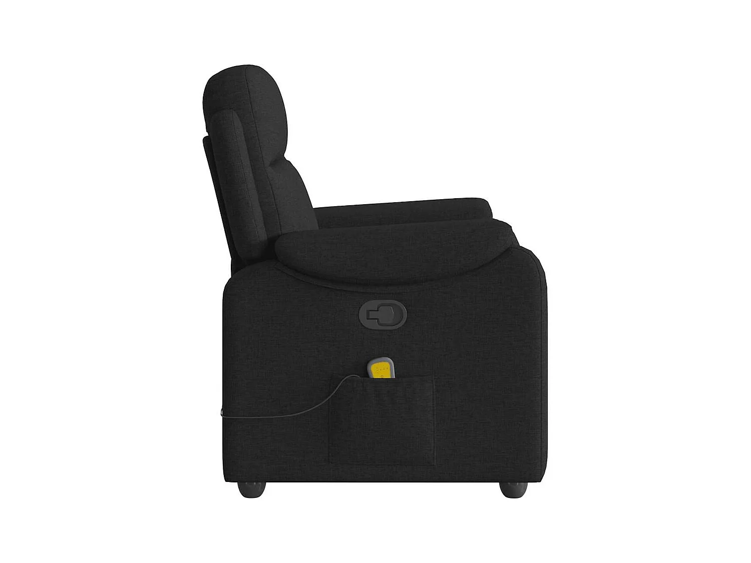 Sillón de relax | Sillón reclinable de masaje de tela negro SHL2904