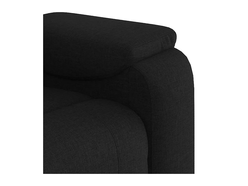 Sillón de relax | Sillón reclinable de masaje de tela negro SHL2904
