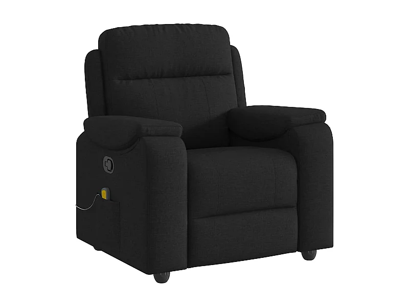 Fauteuil inclinable-Chaise de relax-Fauteuil de Massage Noir Tissu SHL5207