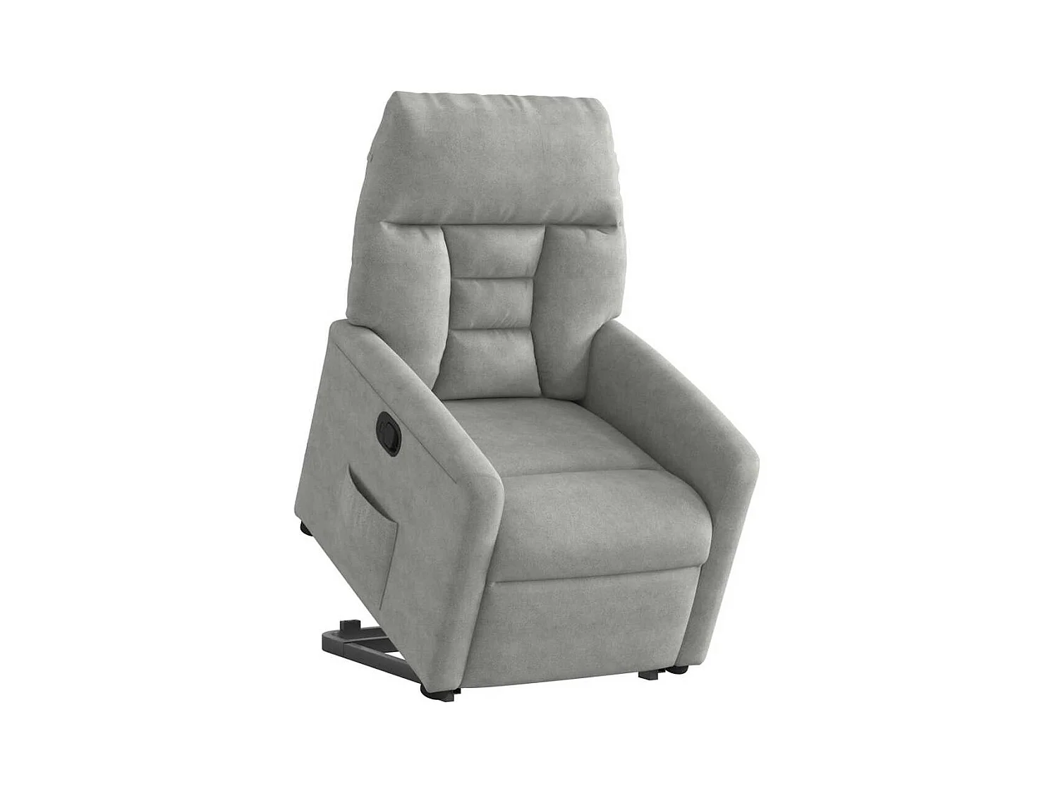 Fauteuil inclinable-Chaise de relax-Fauteuil TV gris clair tissu microfibre SHL3008
