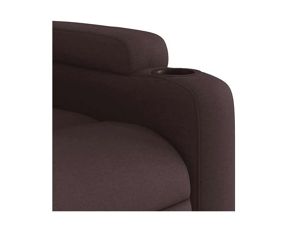 Sillón de salón | Silla | Sillón de masaje reclinable de tela marrón oscuro SHL5010